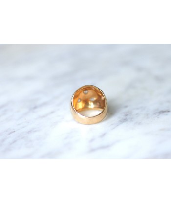 Bague boule constellation or rose et diamants acheter en ligne