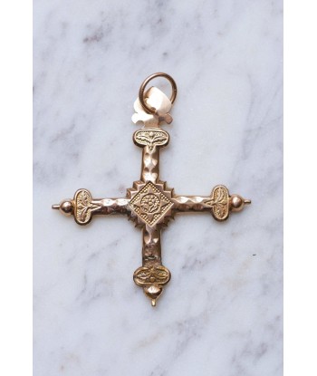 Croix Jeannette ancienne régionale en or rose 18Kt acheter