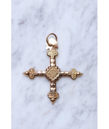 Croix Jeannette ancienne régionale en or rose 18Kt acheter