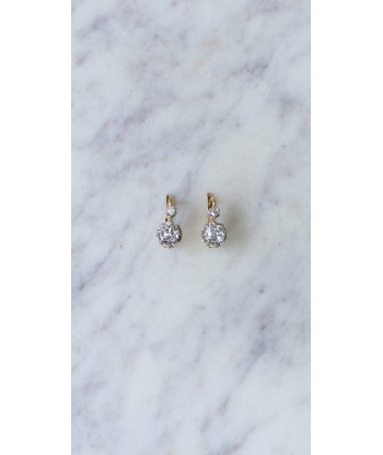 Boucles d'oreilles dormeuses anciennes diamants 1,10 Ct sélection de produits