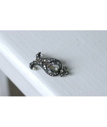 Broche ancienne diamants et perles Vous souhaitez 