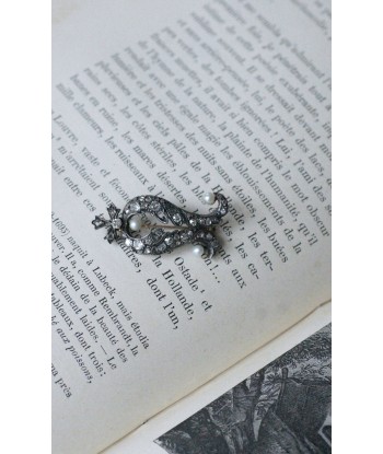 Broche ancienne diamants et perles Vous souhaitez 