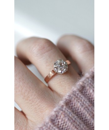 Bague marguerite diamants sur or rose online