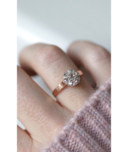 Bague marguerite diamants sur or rose online