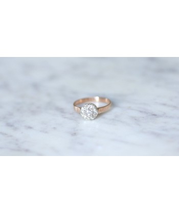 Bague marguerite diamants sur or rose online