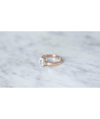 Bague marguerite diamants sur or rose online