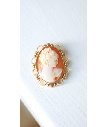 Broche deux ors et camée coquille Venez acheter