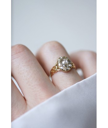 Bague marguerite diamant rose couronnée online