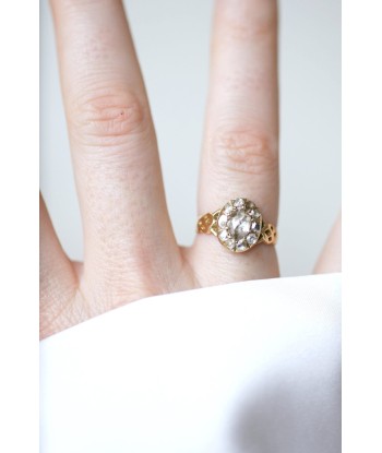 Bague marguerite diamant rose couronnée online