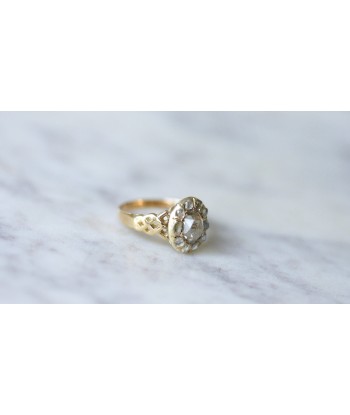 Bague marguerite diamant rose couronnée online