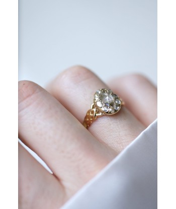 Bague marguerite diamant rose couronnée online