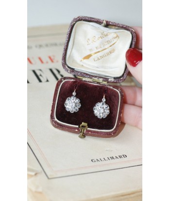 Boucles d'oreilles Dormeuses marguerite diamants vente chaude votre 