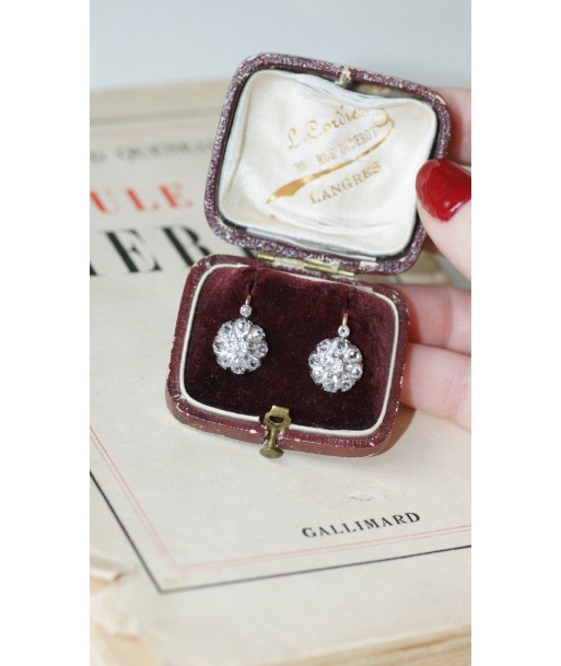 Boucles d'oreilles Dormeuses marguerite diamants vente chaude votre 