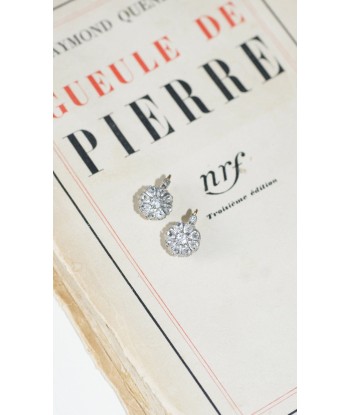 Boucles d'oreilles Dormeuses marguerite diamants vente chaude votre 