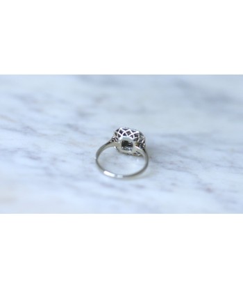 Bague Art Deco carré diamants 50-70% off 