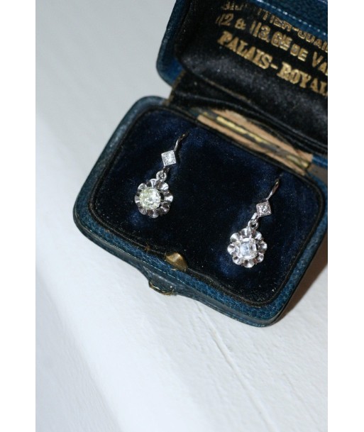 Dormeuses diamants 0.55 Carat, or blanc destockage