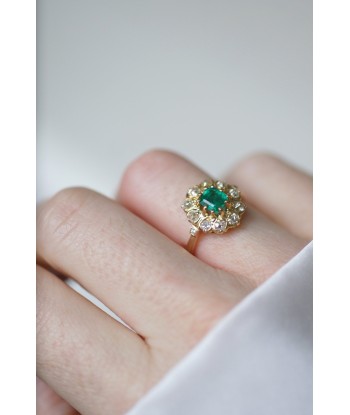 Bague marguerite émeraude et diamants Comment ça marche