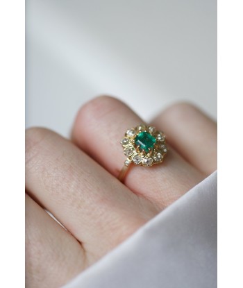 Bague marguerite émeraude et diamants Comment ça marche