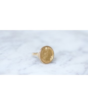 Bague pièce 10 Francs Cérès en or le des métaux précieux