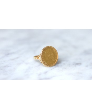 Bague or pièce Napoléon 10 Francs 2 - 3 jours ouvrés.