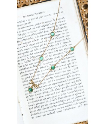 Collier noeud or et cabochons émeraude sélection de produits