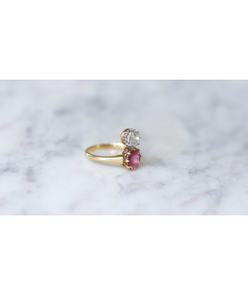 Bague aigrette diamant et tourmaline rose ouvre sa boutique