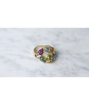 Bague Bvlgari Astrale or jaune, pierres fines et diamants offre 