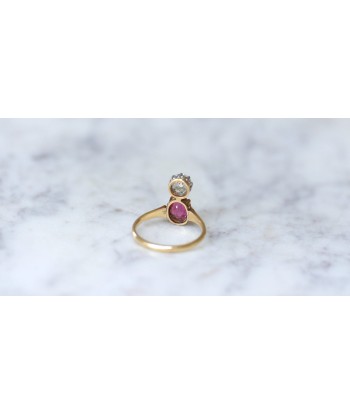 Bague aigrette diamant et tourmaline rose ouvre sa boutique