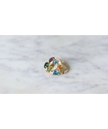 Bague Bvlgari Astrale or jaune, pierres fines et diamants offre 