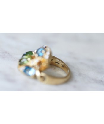 Bague Bvlgari Astrale or jaune, pierres fines et diamants offre 