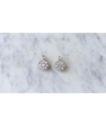 Boucles d'Oreilles Marguerite Diamants 1.40 Cts commande en ligne