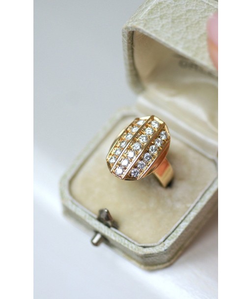 Bague Plaque Diamants Or Jaune Toutes les collections ici