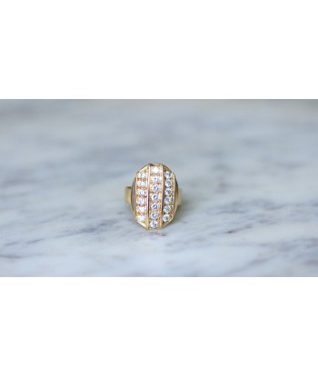 Bague Plaque Diamants Or Jaune Toutes les collections ici