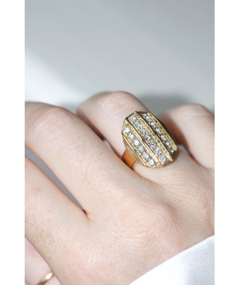 Bague Plaque Diamants Or Jaune Toutes les collections ici