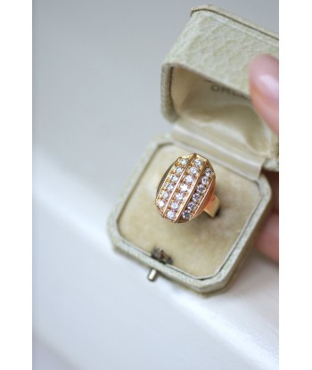 Bague Plaque Diamants Or Jaune Toutes les collections ici