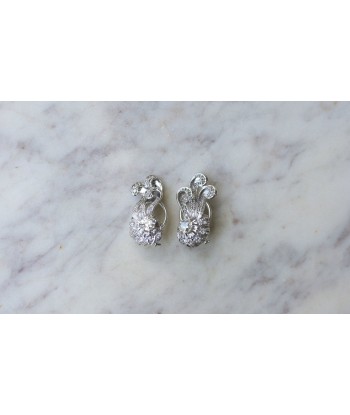 Boucles d'Oreilles Retro Diamants 1.55 Cts Venez découvrir notre 