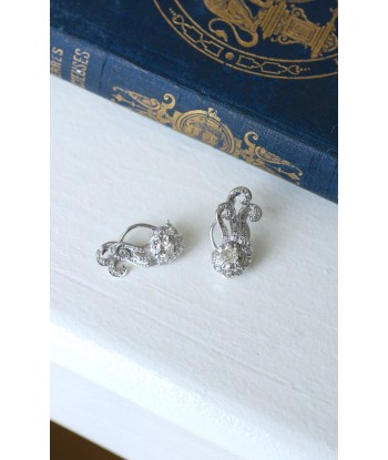 Boucles d'Oreilles Retro Diamants 1.55 Cts Venez découvrir notre 