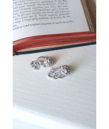 Boucles d'Oreilles Retro Diamants 1.55 Cts Venez découvrir notre 