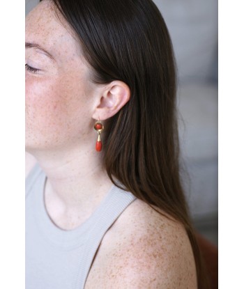 Boucles d'Oreilles Gouttes Corail de la marque