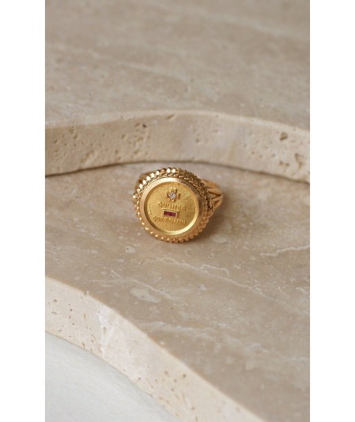 Bague Augis Vintage Or Jaune et Diamant T54 Le MVP de beaucoup