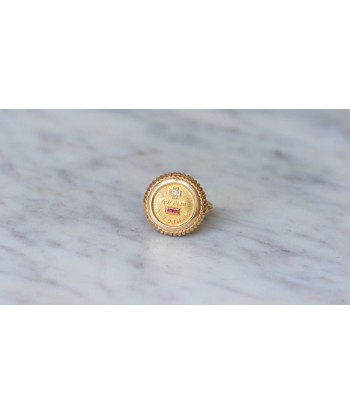 Bague Augis Vintage Or Jaune et Diamant T51 50% de réduction en Octobre 2024