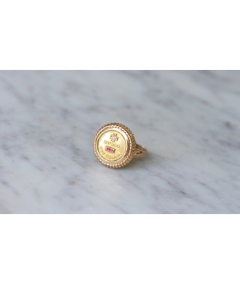 Bague Augis Vintage Or Jaune et Diamant T51 50% de réduction en Octobre 2024