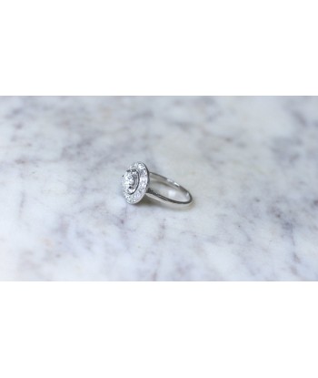 Bague Cible Art Deco Diamants sur Or et Platine vente chaude votre 