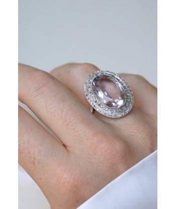 Grande Bague Art Déco Améthyste et Diamants commande en ligne