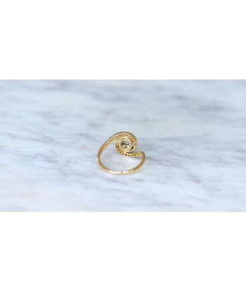 Bague Tourbillon Diamant Or Jaune et Platine la livraison gratuite