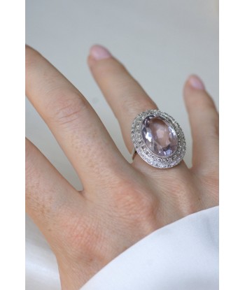 Grande Bague Art Déco Améthyste et Diamants commande en ligne