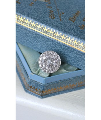 Grande Bague Cible Art Deco Diamants 4,16 Cts JUSQU'A -70%! 