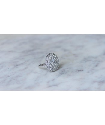 Grande Bague Cible Art Deco Diamants 4,16 Cts JUSQU'A -70%! 