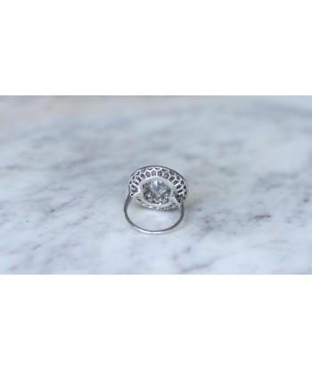 Grande Bague Cible Art Deco Diamants 4,16 Cts JUSQU'A -70%! 