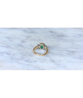 Bague Trilogie Emeraude 2.20 Cts et Diamants votre